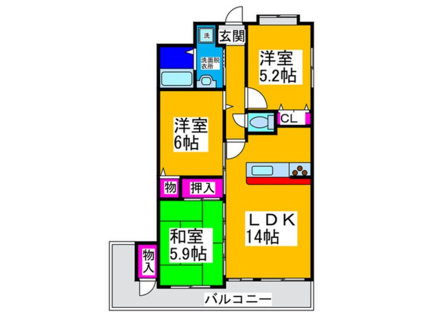 間取図 フロ－ラ東館