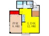クレハマンション 1LDKの間取り