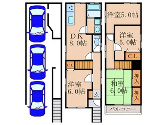間取図 深草鞍ケ谷貸家