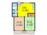 ハイツみつる 2DKの間取り