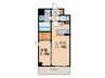 THE　RESIDENCE　二条駅前 1LDKの間取り