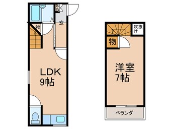 間取図 エクラ東住吉Ⅱ