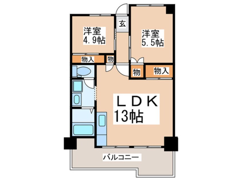 間取図 Metrosa朝潮橋