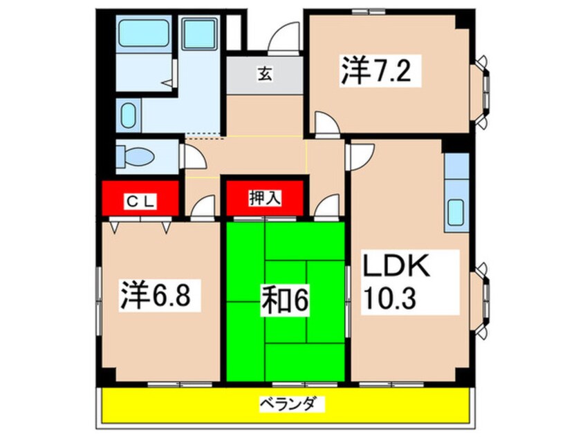 間取図 ドルミＭ宝塚