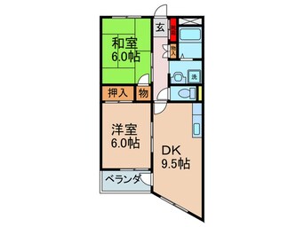 間取図 宮之阪ハイツ弐番館