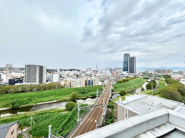 室内からの展望 宮之阪ハイツ弐番館
