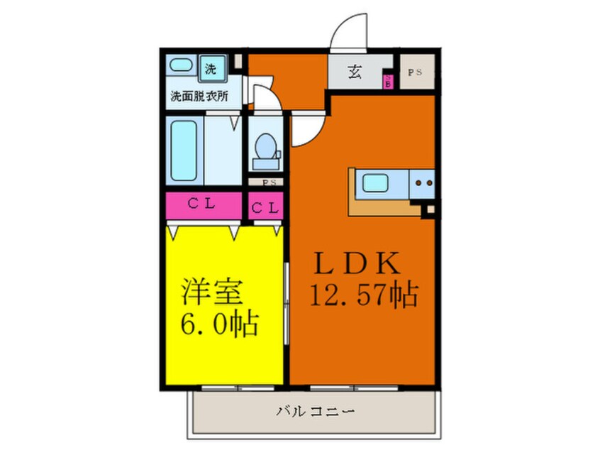 間取図 アムール別府