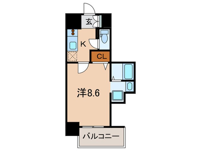 間取り図 カシ－タ神戸元町ＪＰ(601)