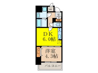 間取図 S-RESIDENCE江坂