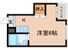 エイブル創久二人司 1Kの間取り