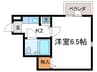 スタジオ－ネ桂 1Kの間取り