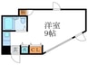 スタジオ－ネ桂 1Rの間取り