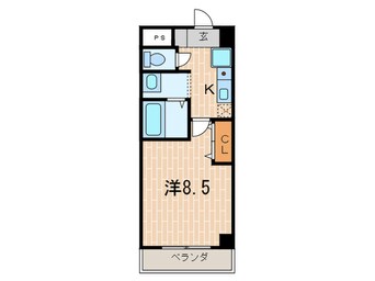 間取図 クレセ－ルＴＷＯ