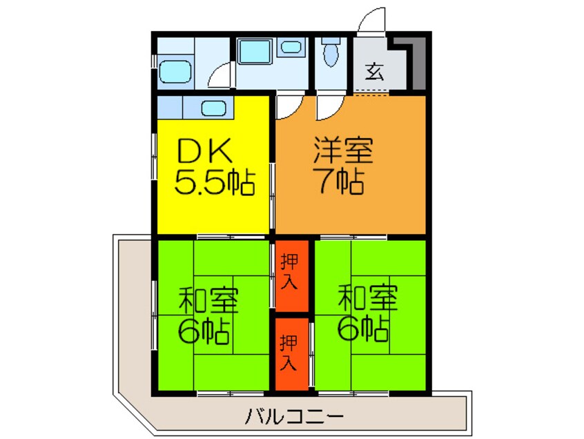 間取図 三上マンション