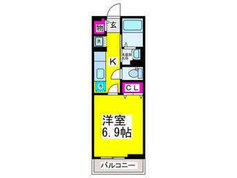 間取図 ウエストリヴァー高松北