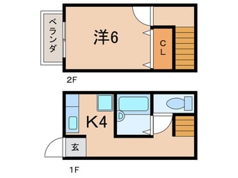 間取図 エステート立花Ａ棟