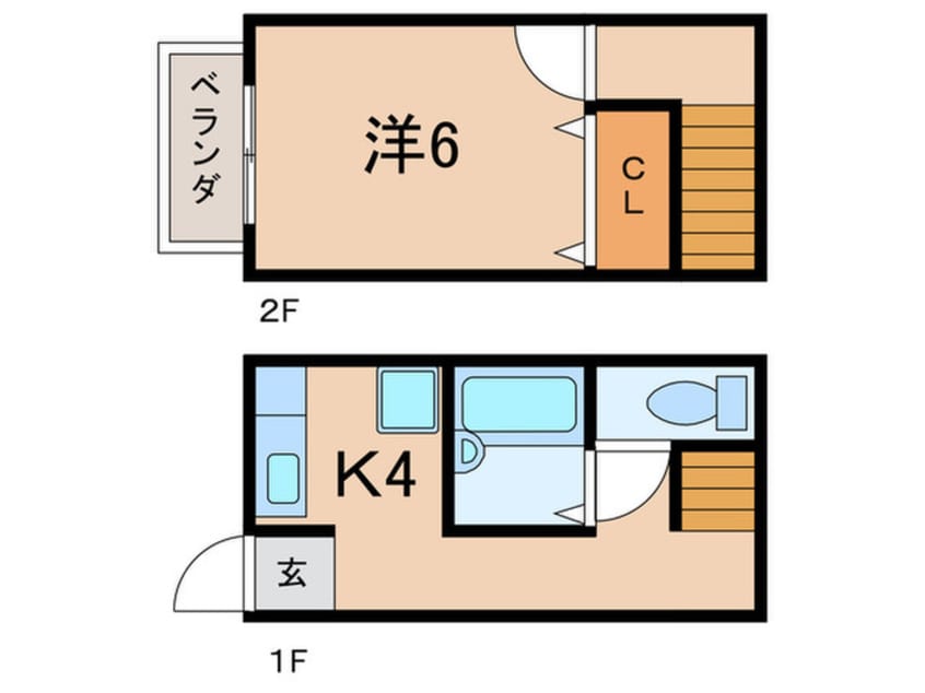 間取図 エステート立花Ａ棟