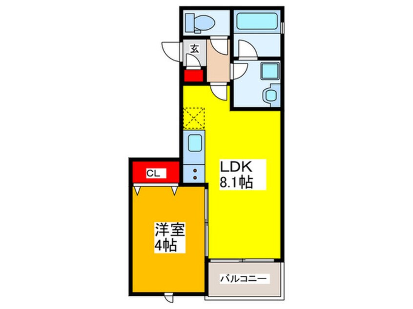 間取図 ＧｒａｃｉａｓＣｏｕｒｔ俊徳道