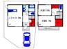 末広町貸家Ａ号地 2LDKの間取り