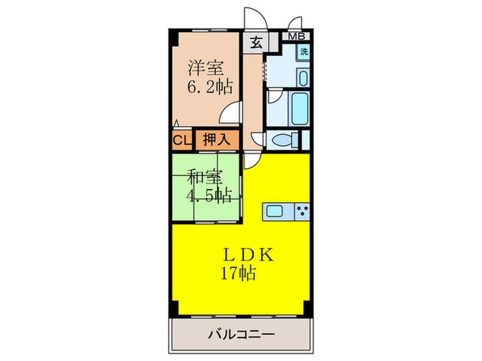 間取り図 ローズシャトー上山手