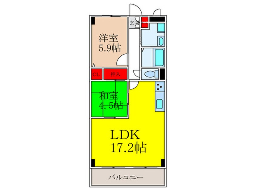間取図 ローズシャトー上山手