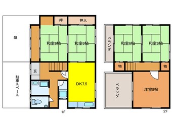 間取図 山科音羽千本町貸家