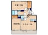 KSシャトー 2LDKの間取り