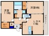 KSシャトー 2LDKの間取り