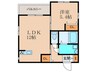 Maison Lumiere 1LDKの間取り