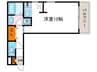 アルナ－ジ長岡京 1Rの間取り