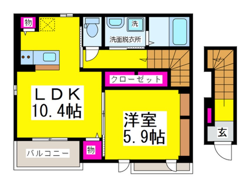 間取図 カーサ彦