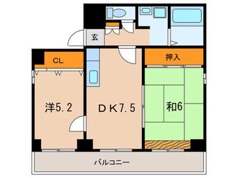 間取図 クレール菊水