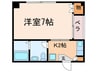 モア西洞院 1Kの間取り