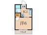 ハイツ・ブルーム 1Kの間取り