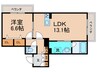 ミラーエステート　イーストビル 1LDKの間取り