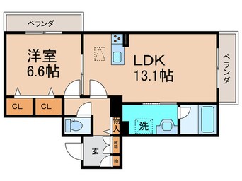 間取図 ミラーエステート　イーストビル