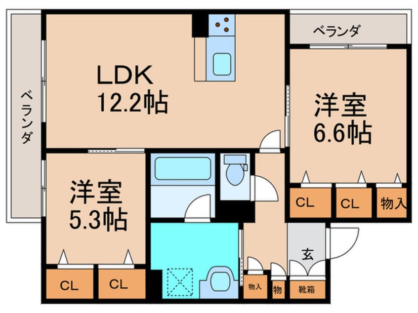間取図 ミラーエステート　イーストビル