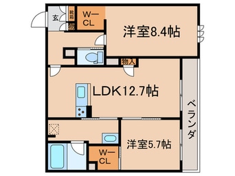 間取図 ミラーエステート　イーストビル