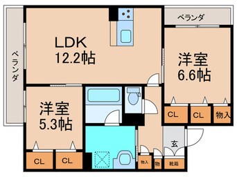 間取図 ミラーエステート　イーストビル