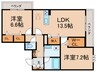 ミラーエステート　イーストビル 2LDKの間取り