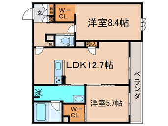 間取図 ミラーエステート　イーストビル