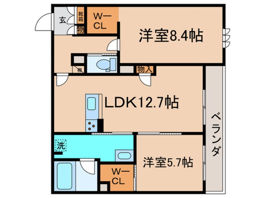 間取図 ミラーエステート　イーストビル