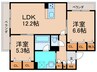 ミラーエステート　イーストビル 2LDKの間取り
