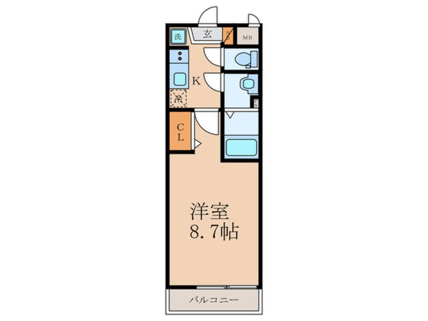 間取図 仮）グランデコート御陵天徳町