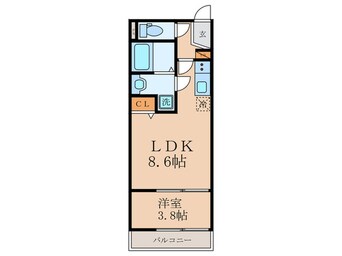 間取図 仮）グランデコート御陵天徳町