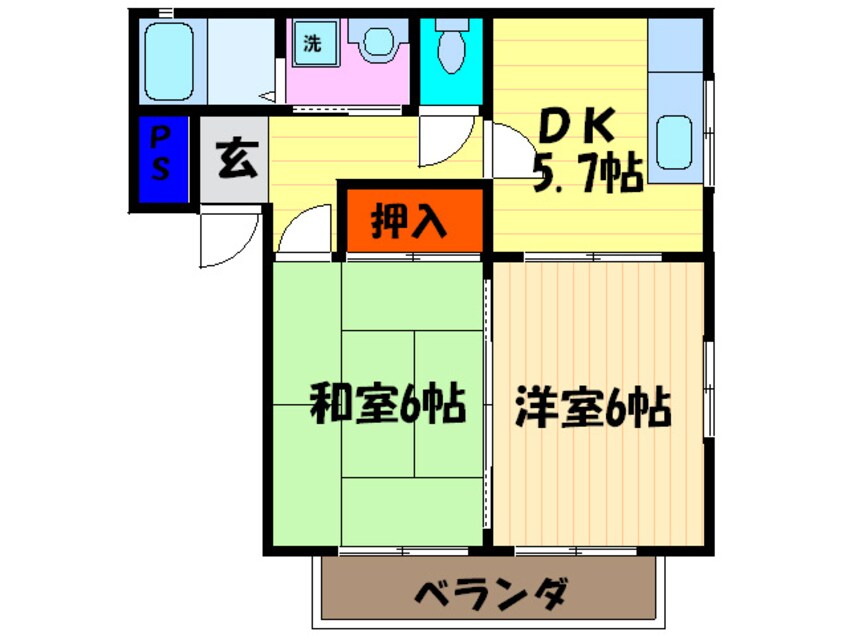 間取図 ローレルコート弐番館