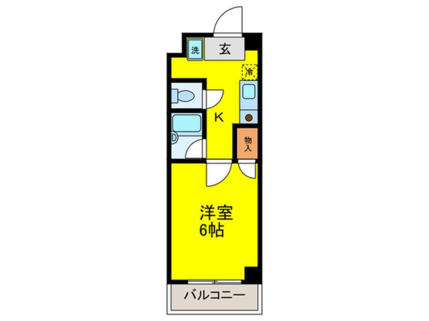 間取図 ハイツペガサス西田辺