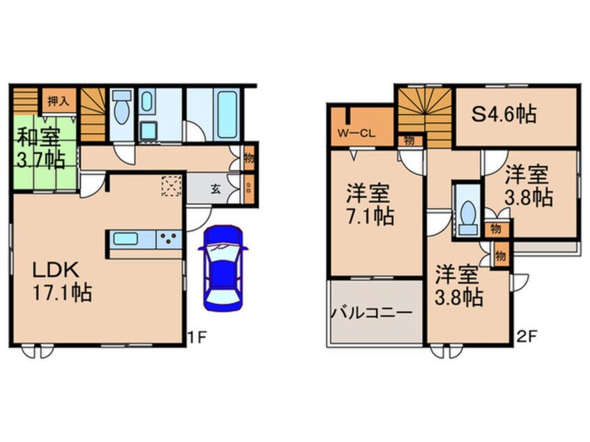 間取図 東豊中町５丁目戸建