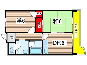 間取図 シェーネス嵯峨野