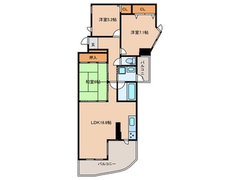 間取図 ソレイユ川西グランべｰル(103)